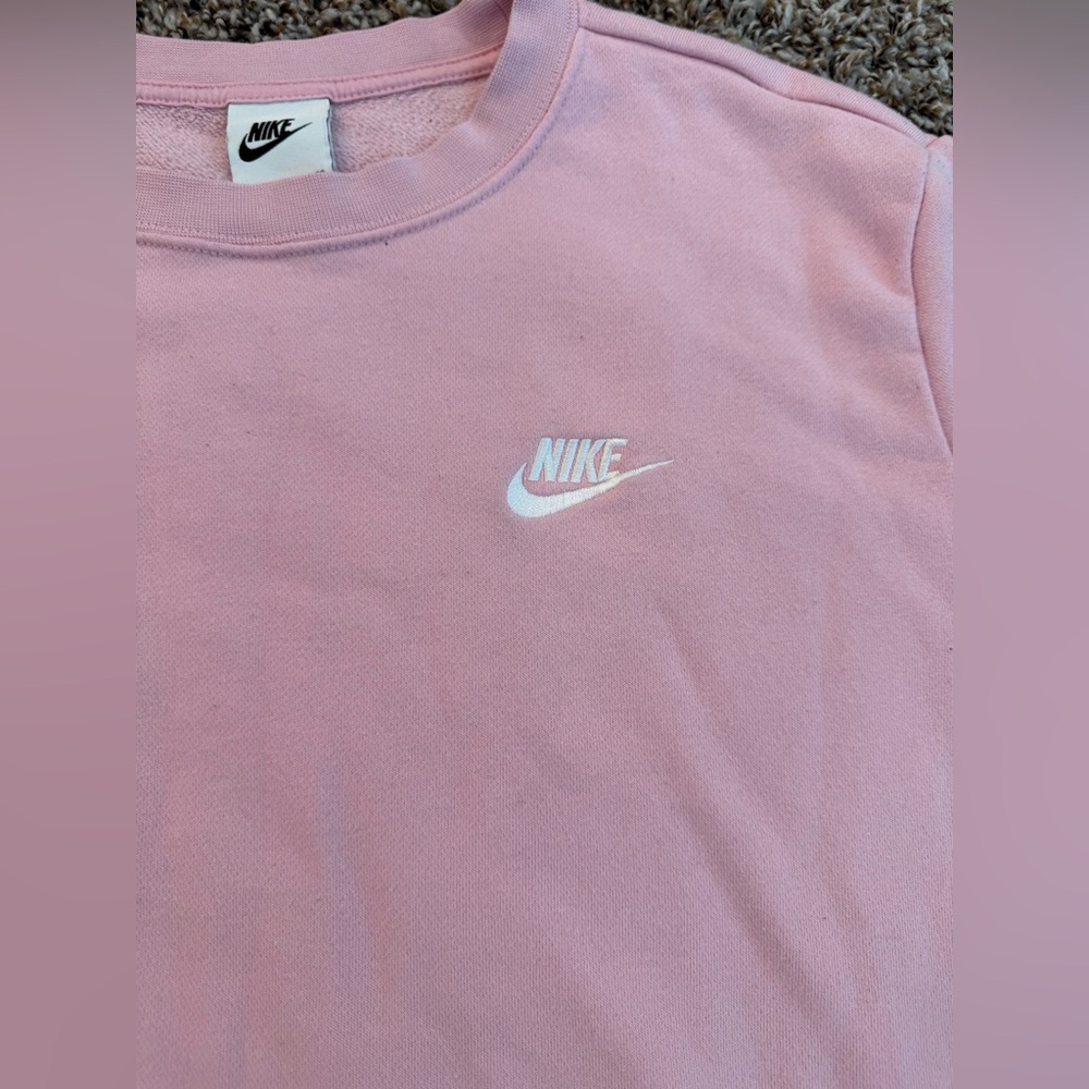 Nike Pink Women's Sweatshirt and Jogger Set - Picture 9 of 11